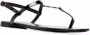 Saint Laurent Cassandra sandalen met logoplakkaat Zwart - Thumbnail 2