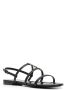 Saint Laurent Cassandra sandalen met monogram Zwart - Thumbnail 2