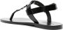 Saint Laurent Cassandre leren sandalen Zwart - Thumbnail 3