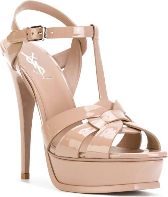 Saint Laurent Classic Tribute 105 sandalen Beige