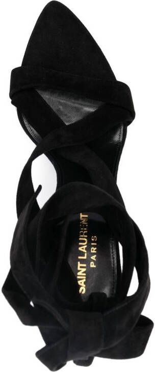 Saint Laurent Deva sandalen Zwart