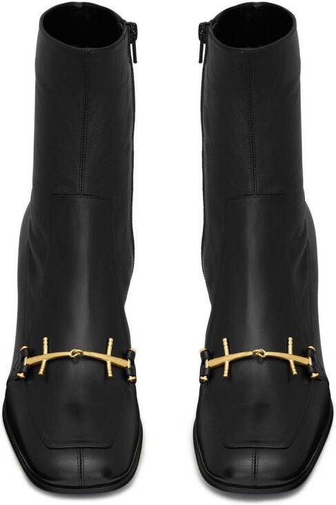 Saint Laurent Elbio 75 mm laarzen Zwart