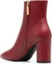 Saint Laurent Enkellaarzen met middelhoge hak dames leerleerleer 36.5 Rood - Thumbnail 2