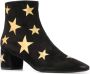 Saint Laurent Enkellaarzen met sterpatch Zwart - Thumbnail 2