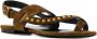 Saint Laurent Gia sandalen Bruin - Thumbnail 2