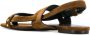 Saint Laurent Gia sandalen met studs Bruin - Thumbnail 3
