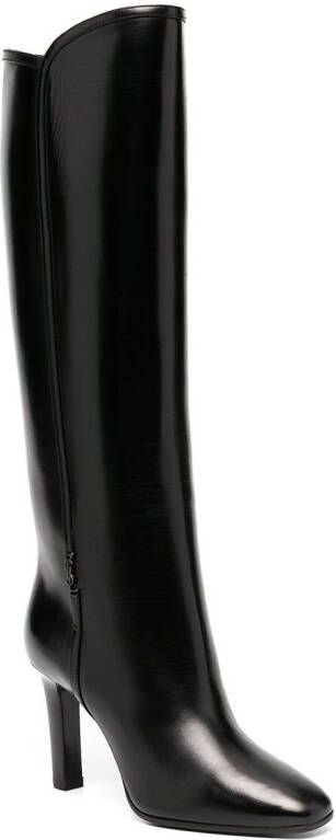 Saint Laurent Jane laarzen met monogram Zwart