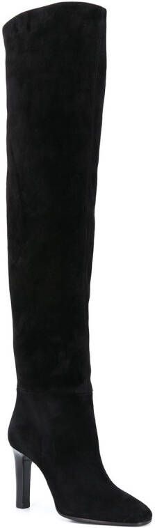 Saint Laurent Jane laarzen met puntige neus Zwart
