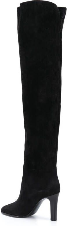 Saint Laurent Jane laarzen met puntige neus Zwart