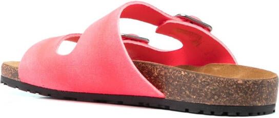 Saint Laurent Jimmy sandalen met dubbele bandjes Roze