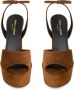 Saint Laurent Jodie sandalen met plateauzool Bruin - Thumbnail 3