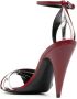 Saint Laurent Kristen sandalen Rood - Thumbnail 3