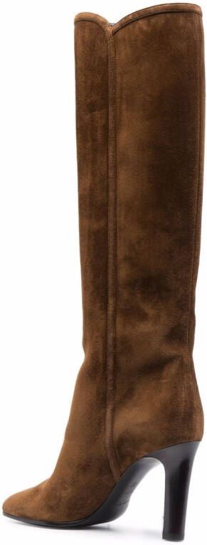 Saint Laurent 90mm Jane laarzen Bruin