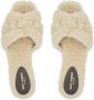 Saint Laurent Lammy slippers Beige - Thumbnail 3