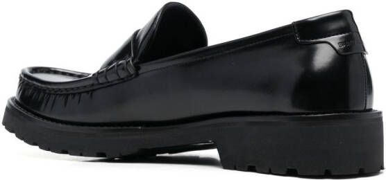 Saint Laurent Le Loafer glanzende schoenen Zwart