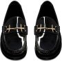 Saint Laurent Leren loafers Zwart - Thumbnail 4