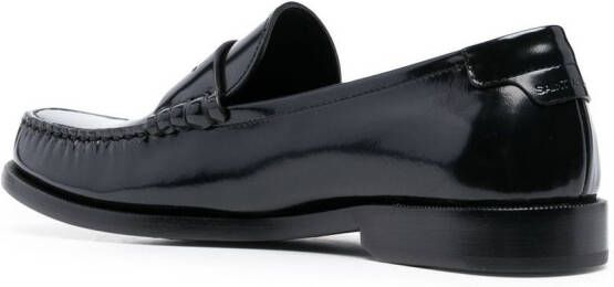 Saint Laurent Le Loafer schoenen met logoplakkaat Zwart