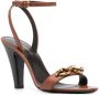 Saint Laurent Le Maillon sandalen Bruin - Thumbnail 2