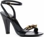 Saint Laurent Le Maillon sandalen Zwart - Thumbnail 2