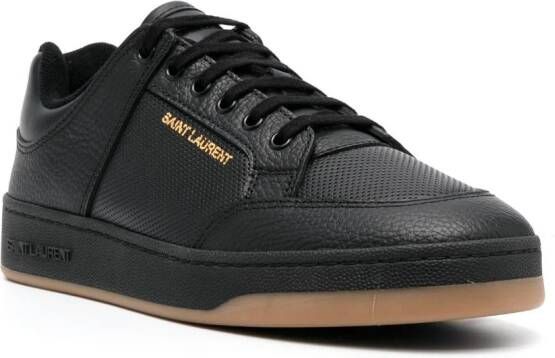 Saint Laurent Leren sneakers Zwart