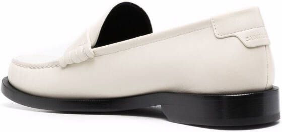 Saint Laurent Loafers met monogram Beige