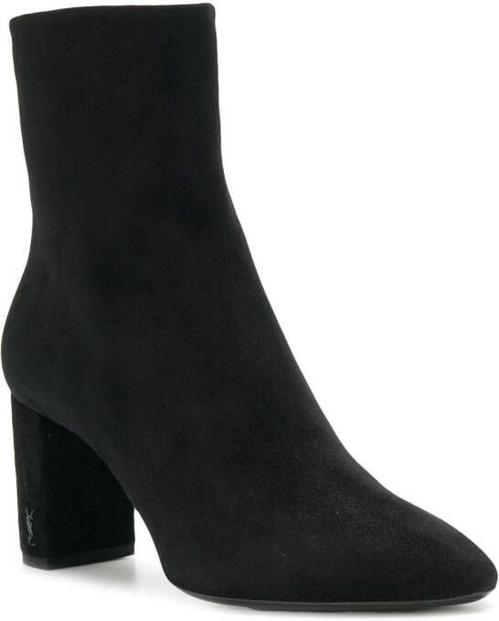 Saint Laurent Lou enkellaarzen Zwart