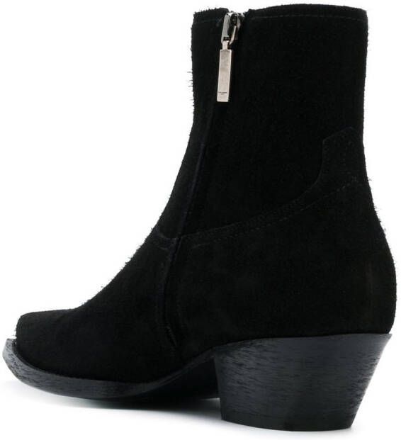 Saint Laurent Lukas 40 enkellaarzen Zwart