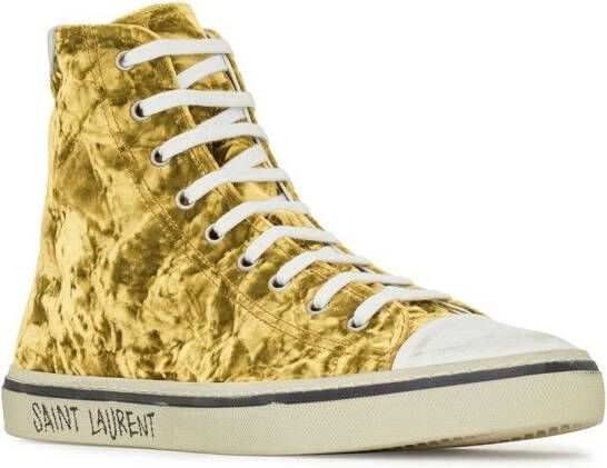 Saint Laurent Malibu high-top sneakers Goud