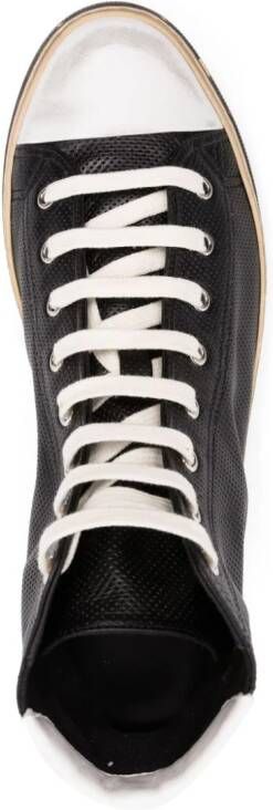 Saint Laurent Malibu leren sneakers Zwart