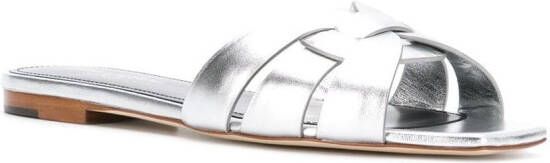 Saint Laurent Nu Pieds sandalen Metallic