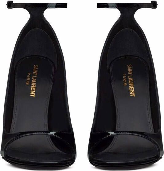 Saint Laurent Opyum pumps met open neus Zwart