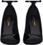 Saint Laurent Opyum pumps met open neus Zwart - Thumbnail 3