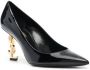 Saint Laurent OPYUM pumps met puntige neus Zwart - Thumbnail 2