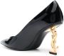 Saint Laurent OPYUM pumps met puntige neus Zwart - Thumbnail 3