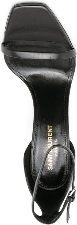 Saint Laurent Opyum sandalen met hoge hak Zwart