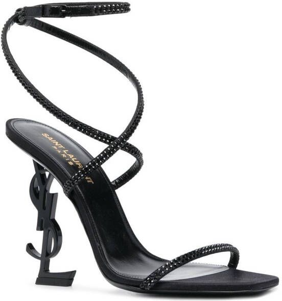 Saint Laurent 110mm Opyum sandalen Zwart