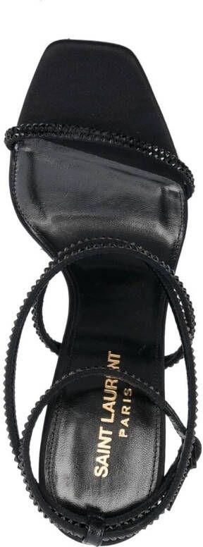 Saint Laurent 110mm Opyum sandalen Zwart