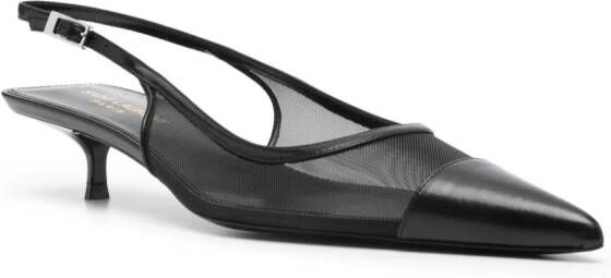 Saint Laurent Oxalis pumps met mesh Zwart