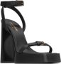 Saint Laurent Platz sandalen met plateauzool Zwart - Thumbnail 2