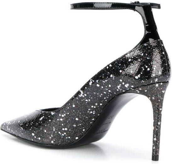 Saint Laurent Pumps met inktvlekken Zwart