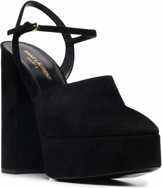 Saint Laurent Pumps met plateauzool Zwart
