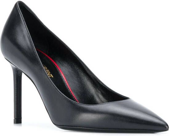 Saint Laurent Pumps met spitse neus Zwart