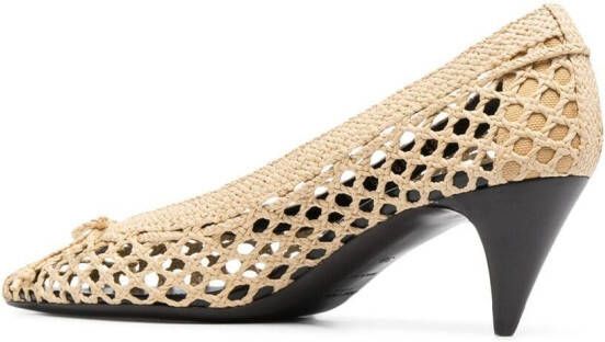 Saint Laurent Raffia pumps 1505 BEIGE