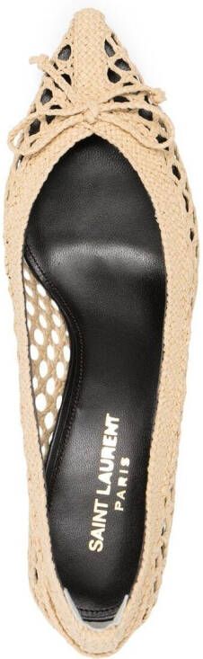 Saint Laurent Raffia pumps 1505 BEIGE