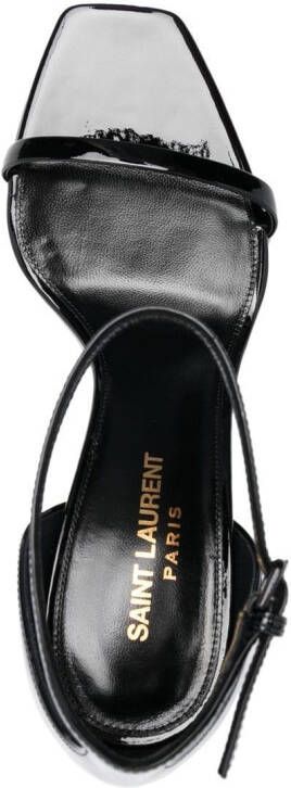 Saint Laurent 85mm Opyum sandalen Zwart