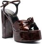 Saint Laurent Sandalen met plateauzool Bruin - Thumbnail 2