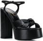 Saint Laurent Sandalen met plateauzool Zwart - Thumbnail 2