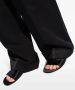 Saint Laurent Zijden slippers Zwart - Thumbnail 5