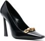 Saint Laurent Silvana pumps met ketting Zwart - Thumbnail 2