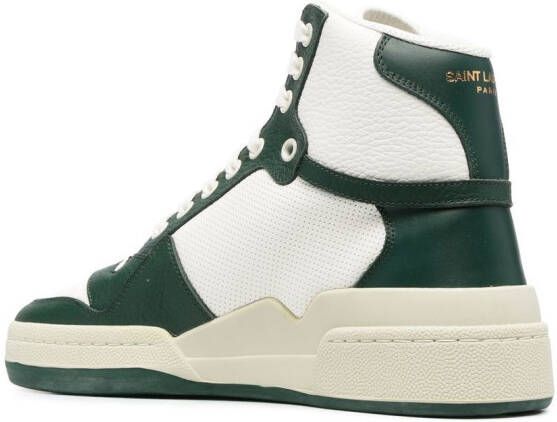 Saint Laurent SL 24 high-top sneakers Groen